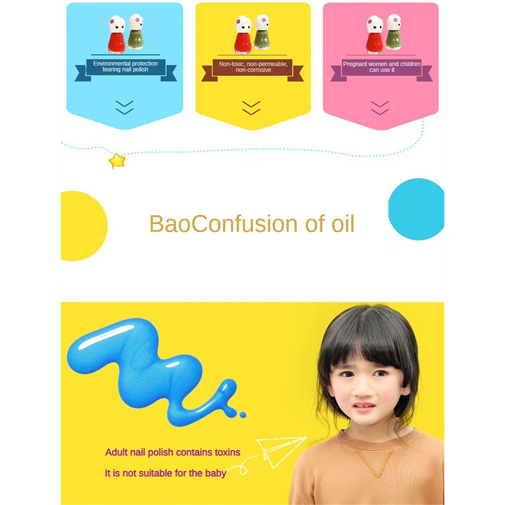 bk-ยาทาเล็บเด็ก-6-สี-ชุดน้ําตากแห้งเร็ว-ปลอดสารพิษ-สําหรับหญิงตั้งครรภ์