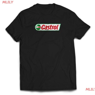 เสื้อยืดผ้าฝ้ายพิมพ์ลาย【2022New】MLILY New Castrol Oil Company Gas Motorsport Car Racing T-shirt ผู้ชาย เสื้อยืดพิมพ์ลาย