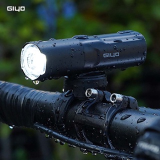 Giyo ไฟจักรยาน LED 360° ไฟฉายติดด้านหน้าจักรยาน กันน้ํา IP66 400 600 800 Lumens ชาร์จ USB หมุนได้