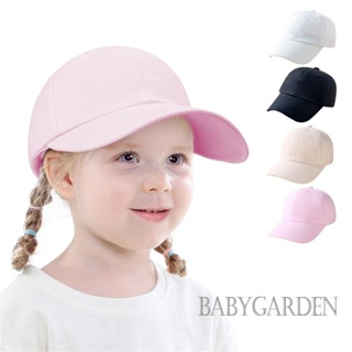 Babygarden-6 เดือน - 2 ปี หมวกกันแดด, หมวกเบสบอล ปีกกว้าง สีพื้น ชายหาด ลําลอง ปาร์ตี้ สตรีท กันแดด สําหรับเด็กผู้ชาย ผู้หญิง