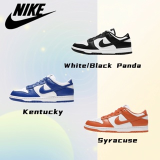 [ของแท้100% ]Nike Dunk Low "White/Black Panda""Kentucky""Syracuse" สไตล์คลาสสิก