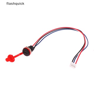Flashquick ตัวเชื่อมต่อ USB Type-C 4Pin กันน้ํา พร้อมสายเคเบิล และพอร์ตแจ็คชาร์จเร็ว
