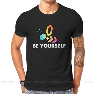 【hot sale】เสื้อยืดคอกลม ทรงหลวม พิมพ์ลายกราฟฟิค LGBT Gay Rainbow Pride Be Yourself คุณภาพสูง สไตล์ฮาราจูกุ สําหรับผู้ชาย