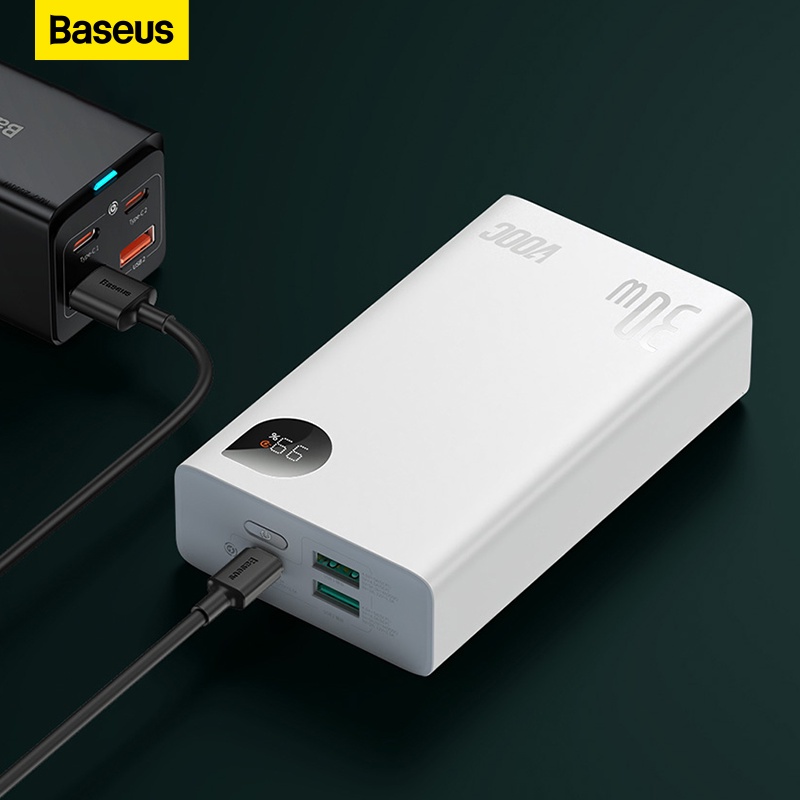 baseus-adaman2-พาวเวอร์แบงค์-30w-หน้าจอดิจิทัล-ชาร์จเร็ว-แบตเตอรี่ภายนอก-vooc-ชาร์จเร็ว