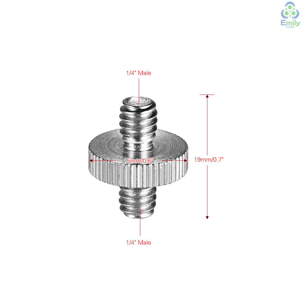 มาใหม่-อะแดปเตอร์สกรูแปลงขาตั้งกล้อง-1-4-นิ้ว-20-ตัวผู้-เป็น-1-4-นิ้ว-20-ตัวผู้-สําหรับขาตั้งกล้อง-19-มาใหม่-5-ชิ้น