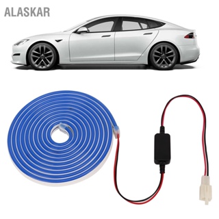 ALASKAR ชุดเปลี่ยนแถบไฟ LED รอบทิศทางด้านหน้า Trunk Frunk สำหรับ Tesla รุ่น S X 2012-2022
