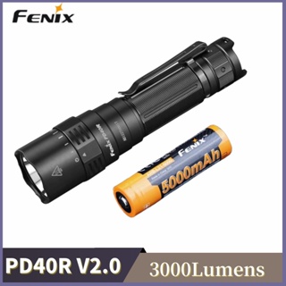 Fenix PD40R V2.0 ไฟฉาย LED 3000 ลูเมนส์ Tyep-c ระยะชาร์จได้ 405 เมตร รวมแบตเตอรี่ 5000mAh โคมไฟ