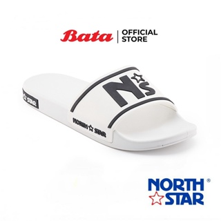 Bata บาจา North Star รองเท้าแตะแบบสวม รองเท้าลำลอง น้ำหนักเบา สวมใส่ง่าย สำหรับผู้ชาย รุ่น SHAMON สีดำ 8616012 สีขาว 8611012