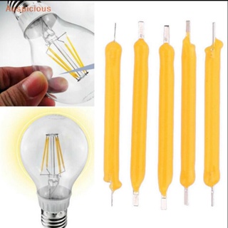 [มงคล] 10 ชิ้น LED COB พลังงานแสงอาทิตย์ฟิลาเมนต์หลอดไฟสว่างพิเศษแหล่งกําเนิดแสง Lighg เครื่องมือ