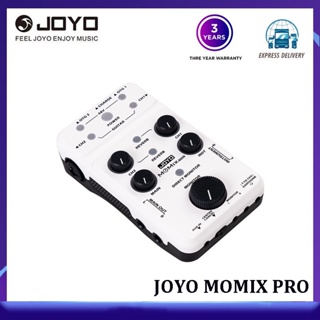 Joyo MOMIX PRO เครื่องมิกเซอร์เสียง เหมาะสําหรับไมโครโฟน กีตาร์ คีย์บอร์ด การ์ดเสียง แบบพกพา สําหรับบันทึกเสียง และสตรีมมิ่งสด