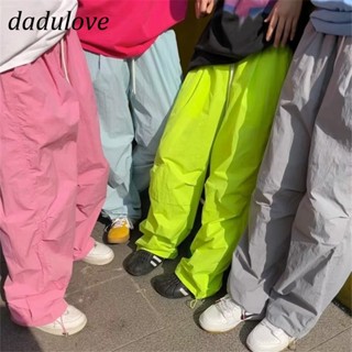 DaDulove💕 New American ins high street casual pants womens niche high waist loose parachute pants sweatpants