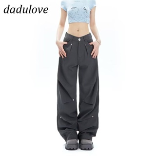 DaDulove💕 New American ins high street thin overalls womens niche high waist casual pants large size trousers