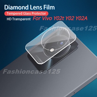 ฟิล์มกระจกนิรภัยกันรอยเลนส์กล้อง HD แบบใส กันรอยขีดข่วน สําหรับ Vivo Y02t Y02A Y02 VivoY02 VivoY02t 4G 2023 2022 3 ชิ้น