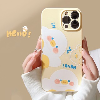 เคสซิลิโคน tpu ลายเป็ดน่ารัก สําหรับ iphone 11 12 13 14 pro max