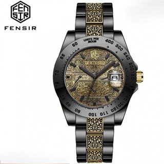 Fensir Brand Watch 2043 นาฬิกาข้อมือควอทซ์แฟชั่น สไตล์เรโทร สําหรับผู้ชาย