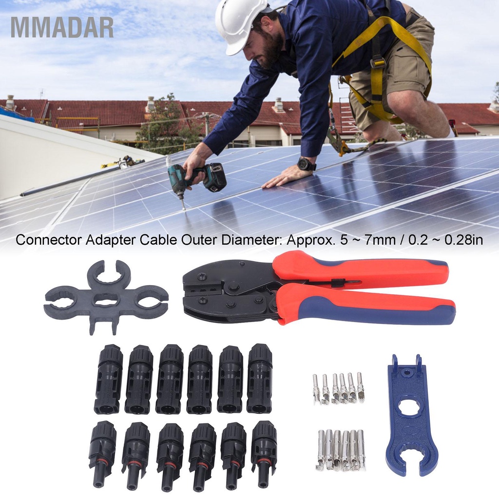 mmadar-เครื่องมือจีบพลังงานแสงอาทิตย์-ratchet-cable-crimper-waterproof-connector-set-kit-สำหรับการติดตั้ง