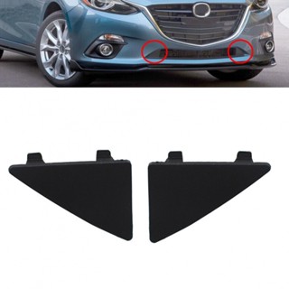 ฝาครอบตะขอลากพ่วง กันชนหน้า ทรงสามเหลี่ยม สําหรับ Mazda 3 2014-2016 2 ชิ้น