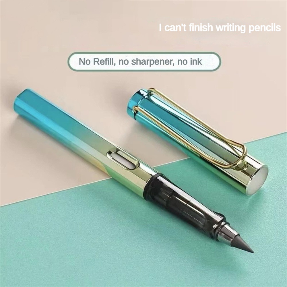 ใหม่สีสดใสฟรีเหลาดินสอ-inkless-eternal-posture-ภาพวาดดินสอและการเขียนสามารถลบได้และไม่ง่ายที่จะทำลายดอกไม้ดินสอ