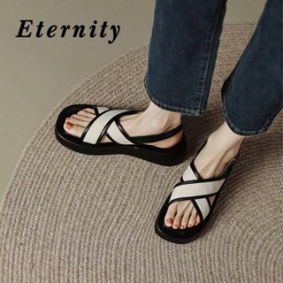 Eternity รองเท้าแตะ พื้นนิ่ม กันลื่น เหมาะกับเดินชายหาดกลางแจ้ง สําหรับผู้หญิง 29Z070507