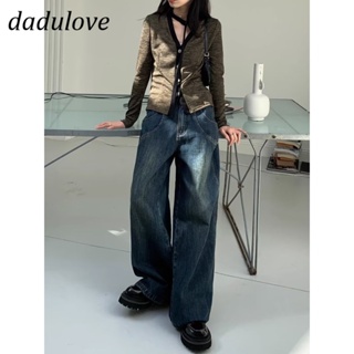 DaDulove💕 New American Ins High Street Retro Jeans Niche High Waist Wide Leg Pants Large Size Trousers