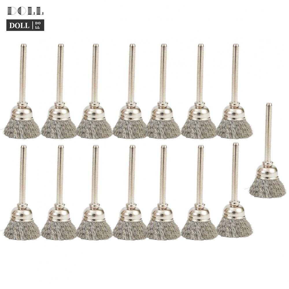 ⭐READY STOCK ⭐Heavy Duty 15mm Stainless Steel Wire Cup Brushes Set of