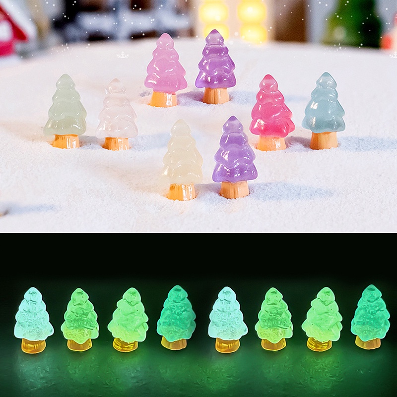 10pcs-mini-luminous-tree-micro-landscape-figure-ornament-glowing-gardening-potted-decor-christmas-gift-xmas-decor
