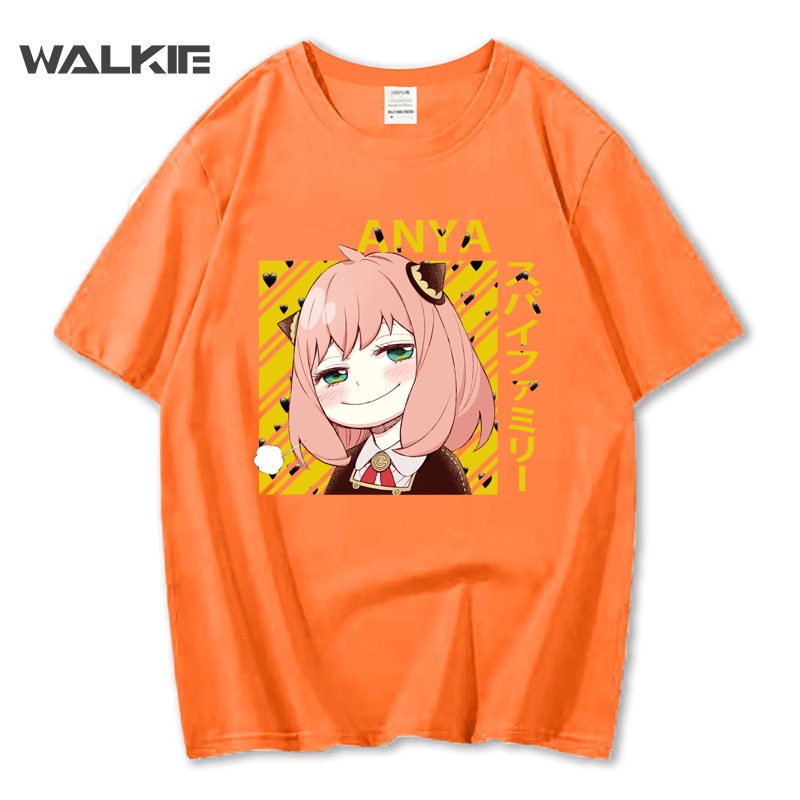 แฟชั่นใหม่ล่าสุด-walkie-spy-x-family-anya-forger-cosplay-t-shirt-men-girl-cotton-t-shirt-summer-short-sleeve-tees-tops-0