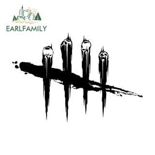 Earlfamily สติกเกอร์โลโก้ Dead By Daylight กันน้ํา 13 ซม. X 8.9 ซม. สําหรับติดตกแต่งรถยนต์ ตู้เย็น