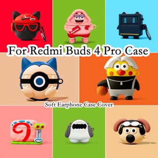 【Case Home】เคสหูฟัง แบบนิ่ม ลายการ์ตูน สําหรับ Redmi Buds 4 Pro 4 Pro