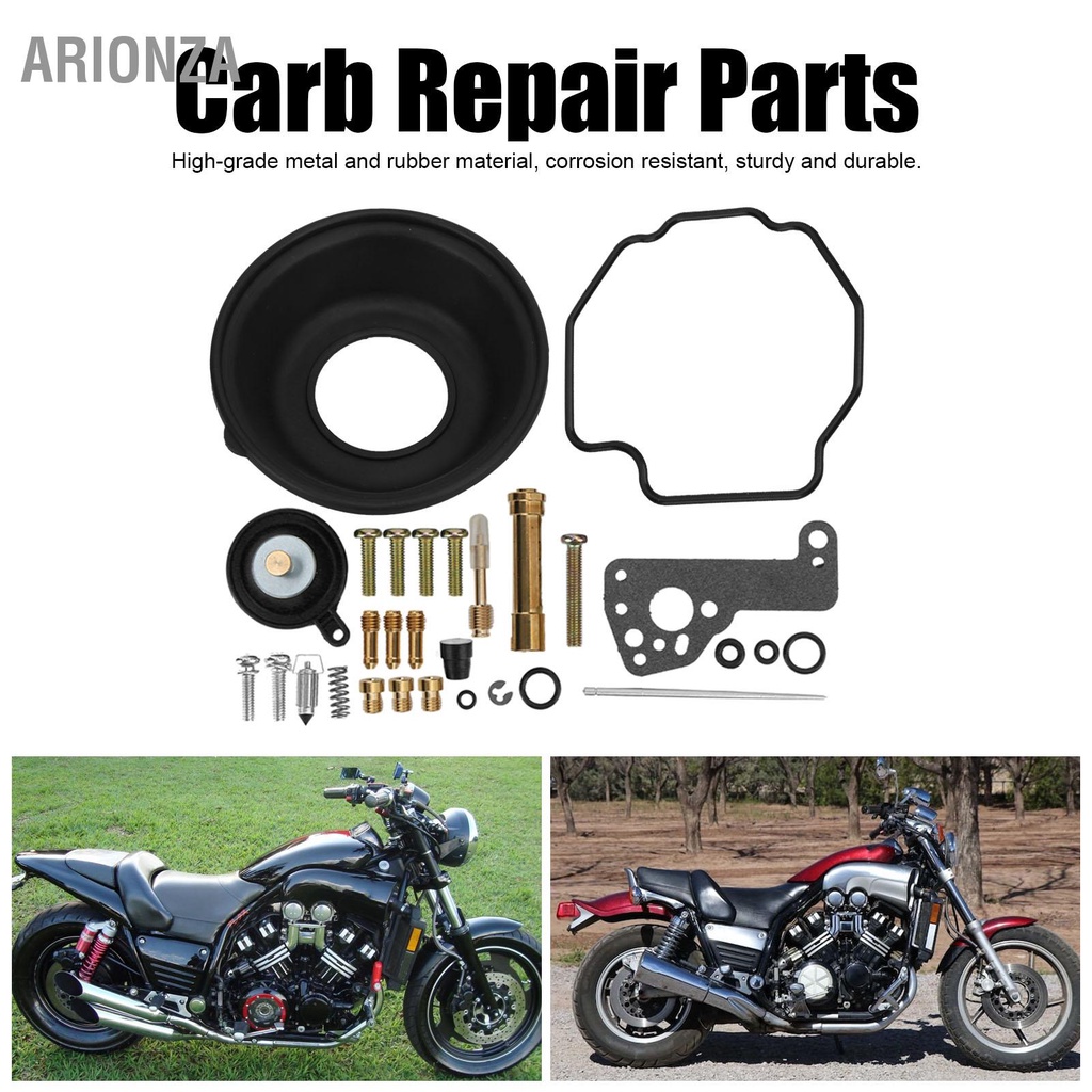 arionza-คาร์บูเรเตอร์-rebuild-kit-carb-overhaul-อุปกรณ์ซ่อม-fit-สำหรับ-yamaha-vmax-v-max-1200-vmx12