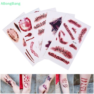 Abongbang รอยสักชั่วคราว ลายฮาโลวีน 5 ชิ้น