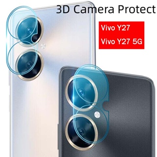 Vivo Y36 5G 3D ตัวป้องกันกล้องโค้ง สําหรับ Vivo Y36 Y27 Y 27 Y 36 4G 5G HD ด้านหลัง กระจกนิรภัย ป้องกันหน้าจอ VivoY36 VivoY27 ฟิล์มป้องกันเลนส์กล้อง แบบเต็ม