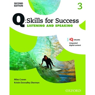 (Arnplern) : หนังสือ Q : Skills for Success 2nd ED 3, Listening &amp; Speaking : Students Book +iQ Online (P)