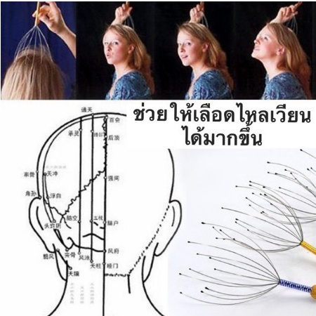 2pcs-ลวดนวดศรีษะ-นวดหัว-เพื่อความผ่อนคลาย-เครื่องนวดหัวปลาหมึก-ไม้นวด-head-massager