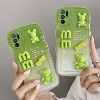 เคส oppo a16 เคส oppo a54s เคสออปโป้ a16 เคสโทรศัพท์มือถือ ลายตุ๊กตา 3D ไล่โทนสี สําหรับ oppo a16 a54s