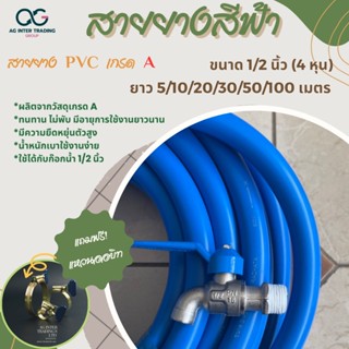 สายยาง 1/2 สายยางสีฟ้า เกรด A  (4หุน) 20-100 เมตร AGH12SP00103