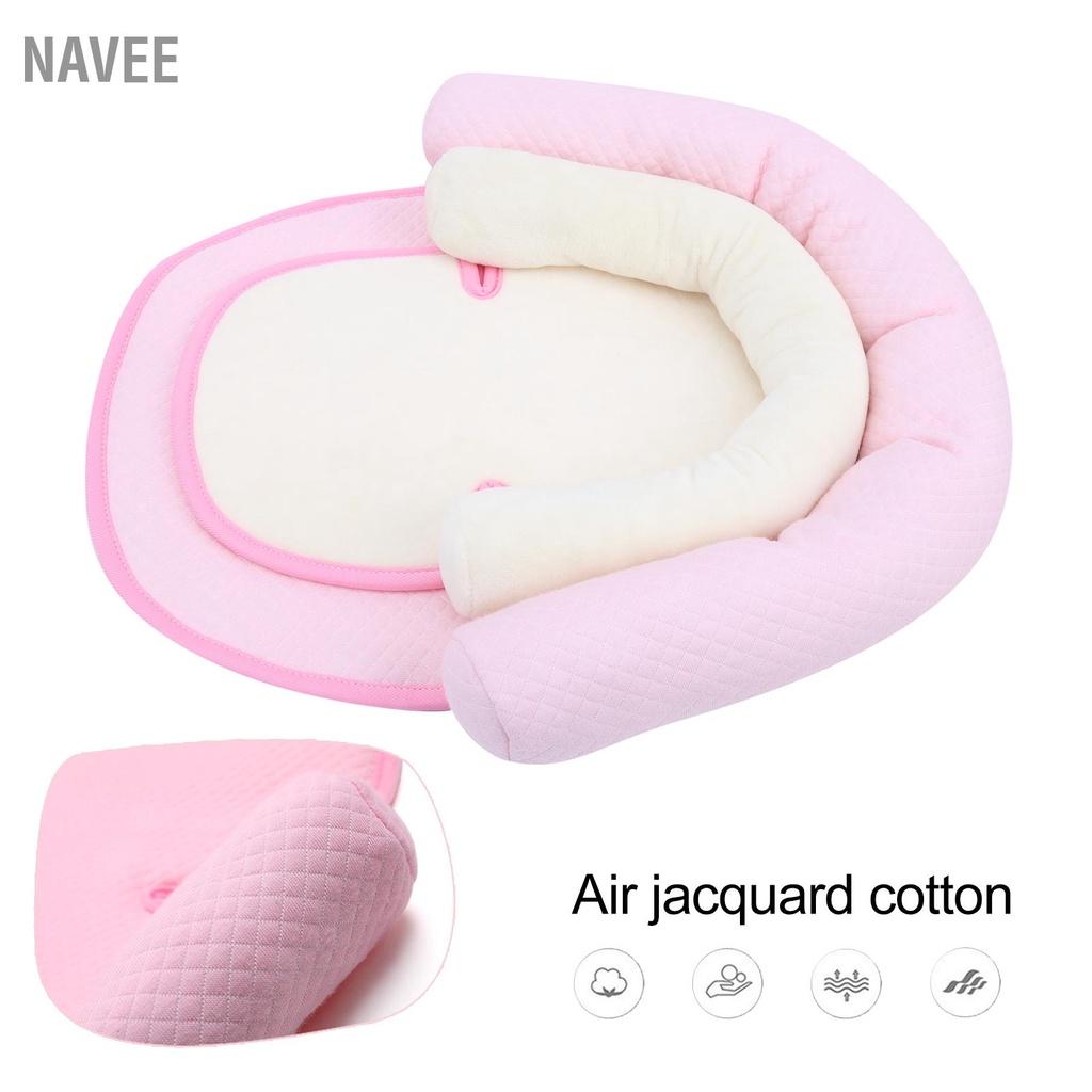 navee-หมอนรองศีรษะเด็ก-anti-roll-head-shaping-pillow-infant-neck-support-หมอนรองนั่งนิรภัย