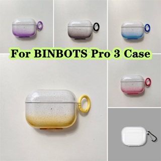 【พร้อมส่ง】เคสหูฟัง แบบนิ่ม แบบใส สีม่วง สําหรับ BINBOTS Pro 3 Pro 3
