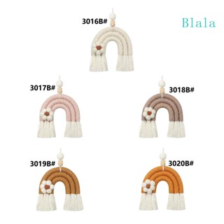 Blala เชือกถักมาคราเม่ สีรุ้ง แฮนด์เมด DIY สําหรับแขวนตกแต่งผนัง 3 เส้น