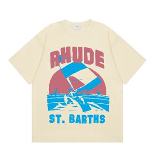 【รีบมา!】Rhud.e เสื้อยืดคอกลม ผ้าฝ้าย แบบนิ่ม อินเทรนด์ สําหรับเด็กผู้ชาย