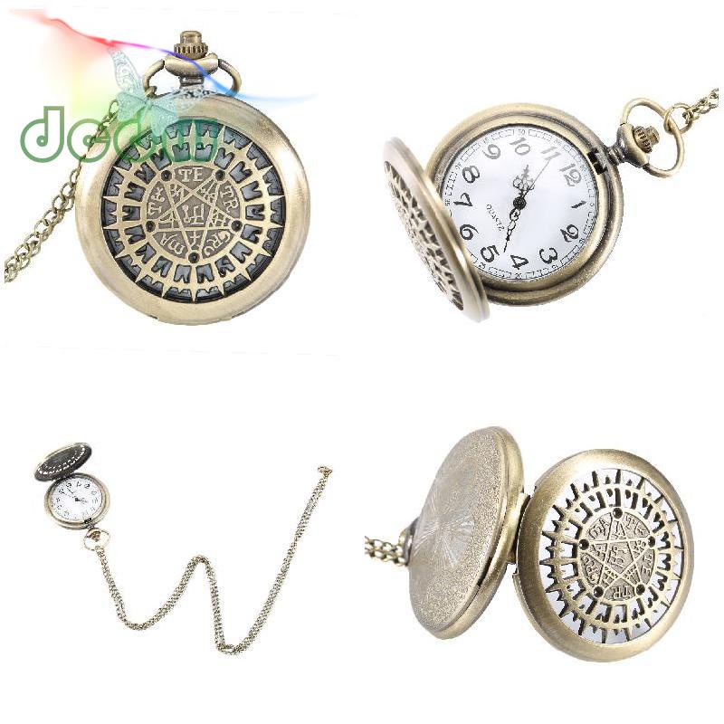 นาฬิกาพ็อกเก็ตควอตซ์แฟชั่น-จี้รูปดาวห้าแฉก-เข็มทิศ-เข็มทิศ-นาฬิกาควอตซ์-สร้อยคอโซ่-ของขวัญ