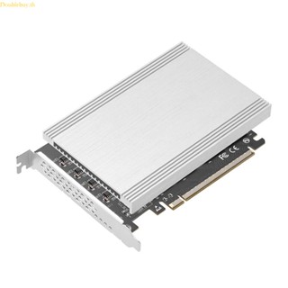 Doublebuy การ์ดอะแดปเตอร์ควบคุม PCI-Express PCI-E 4 0 x16 เป็น M 2 SSD 4 พอร์ต