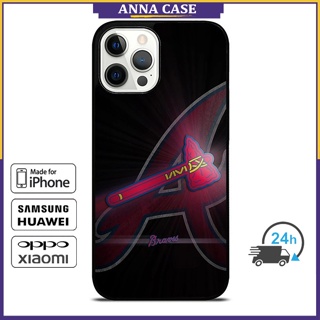 เคสโทรศัพท์มือถือ ลาย Atlanta Braves สําหรับ iPhone 14 Pro Max 13 Pro Max Samsung Galaxy Note10+ S21Ultra