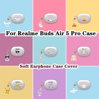 【พร้อมส่ง】เคสหูฟัง แบบนิ่ม แบบใส ลายการ์ตูนน่ารัก สําหรับ Realme Buds Air 5 Pro Realme Buds Air 5 Pro