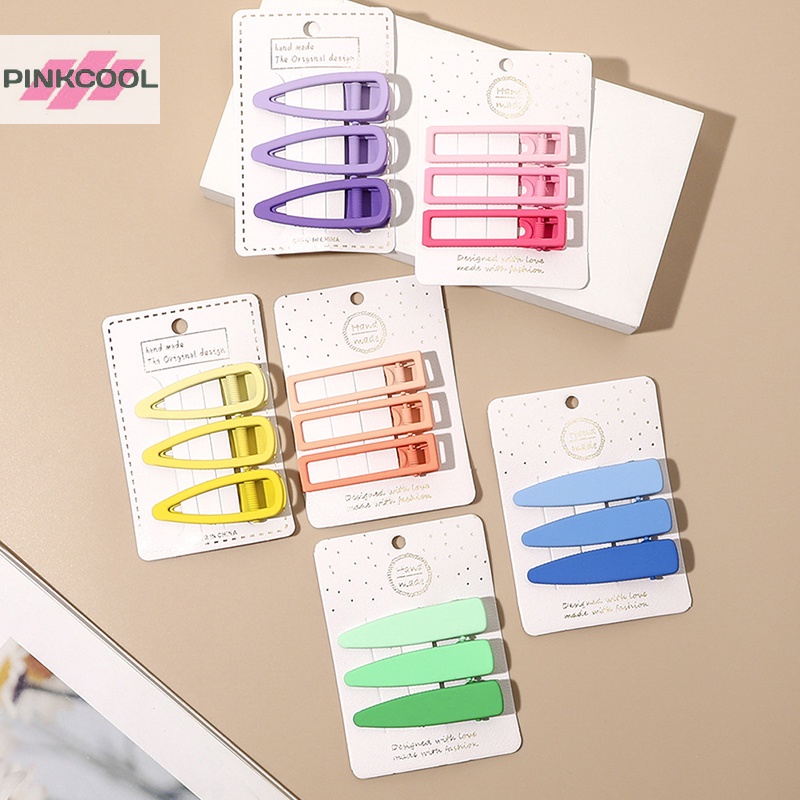 pinkcool-3-ชิ้น-เซต-กิ๊บติดผม-ผู้หญิง-เด็กผู้หญิง-โลหะ-กิ๊บเจ้าหญิง-เครื่องประดับผม-ขายดี