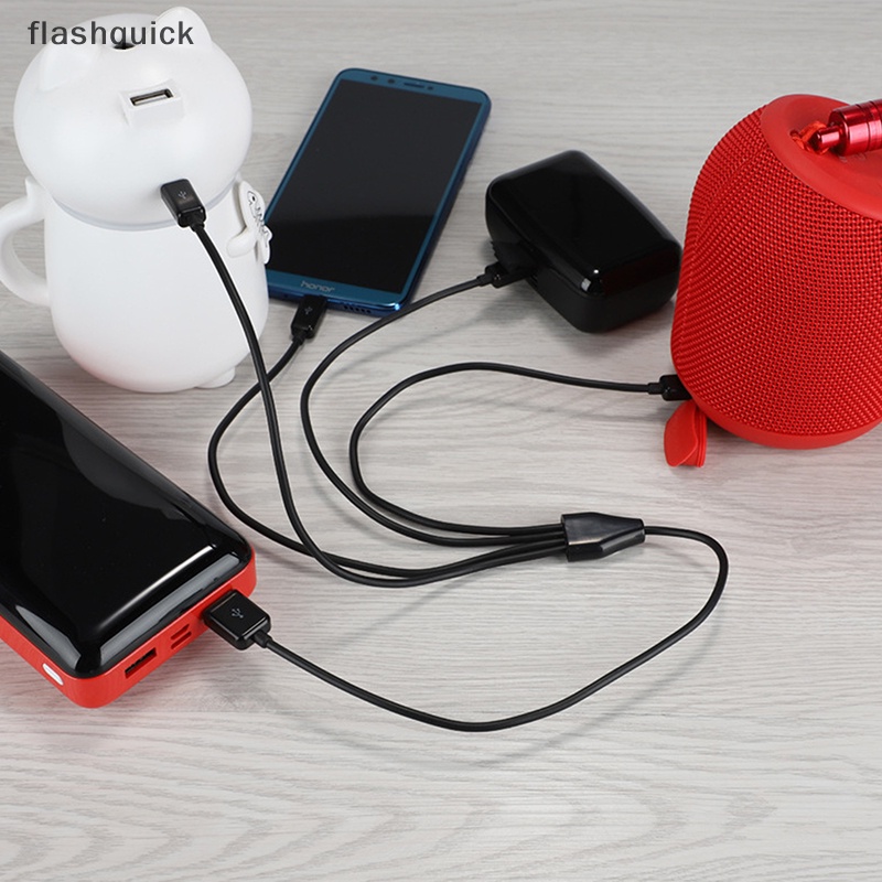 flashquick-สายชาร์จแยก-micro-usb-เป็น-usb-4-พอร์ต-0-5-ม-สําหรับสมาร์ทโฟน-แท็บเล็ต