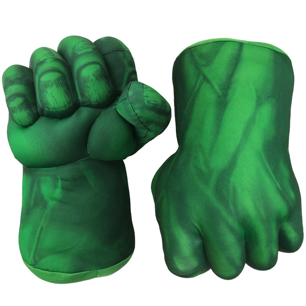 ใหม่-กําปั้นสีเขียว-ถุงมือแมงมุมแดง-ถุงมือชกมวย-ของเล่นเด็ก-ตุ๊กตา-hulk-iron-man-thanos-spider-man-avengers