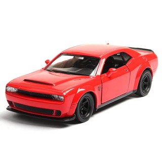 Dodge Challenger โมเดลรถยนต์จําลอง 1:36 ของเล่นสําหรับเด็ก