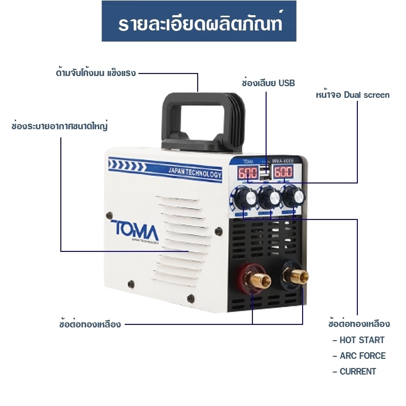 ตู้เชื่อมไฟฟ้า-inverter-igbtตู้เชื่อม-mma-600-เครื่องเชื่อม-2-หน้าจอ-3-ปุ่ม