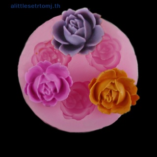 Alittlese แม่พิมพ์ซิลิโคน รูปดอกกุหลาบ 3d สําหรับทําช็อคโกแลต น้ําตาล เบเกอรี่
